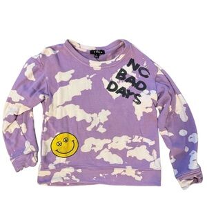 Flowers by Zoe No Bad Days sweatshirt Girls size 6 in excellent condition